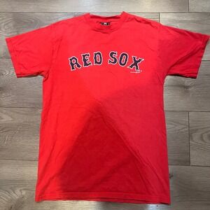 Vintage Boston Red Sox Shirt Adult Red David Ortiz 34 MLB 2004 Graphic